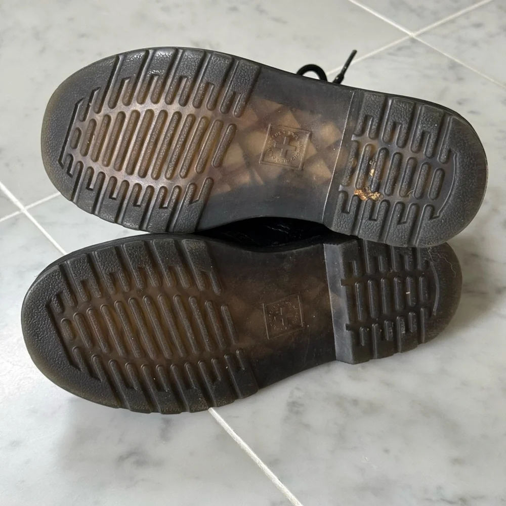 Dr. Martens 11 T Black 1460 Pascal Leather Boots - Picture 3 of 4